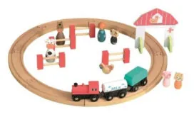 imagine Trenulet din lemn cu figurine - Egmont Toys