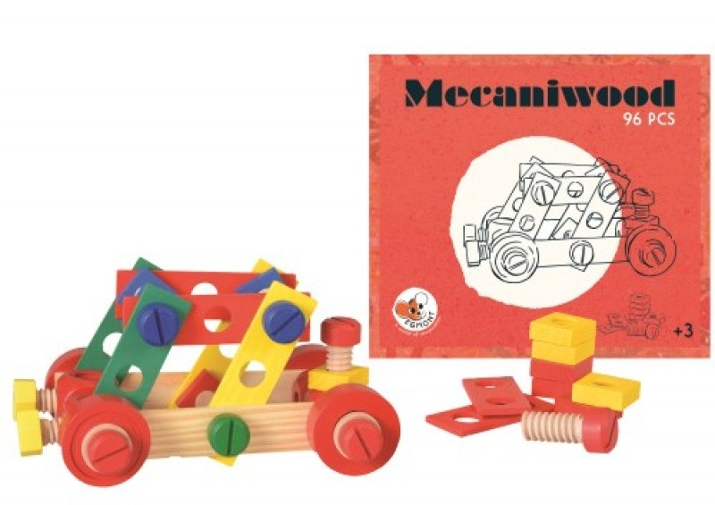 imagine Joc de construit - Mecaniwood - set 96 piese