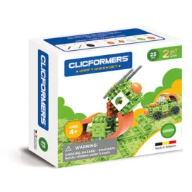 Set de construit Clicformers cu 25 de piese – Craft verde