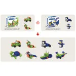 Imagine 4: Set de construit Clicformers cu 25 de piese – Craft verde