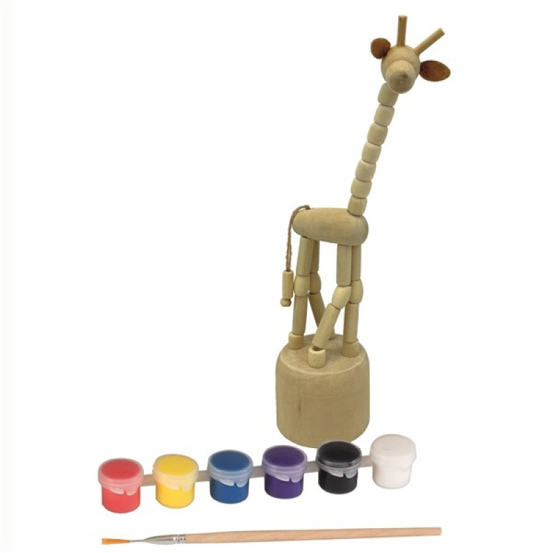 set de pictat girafa din lemn egmont toys8695