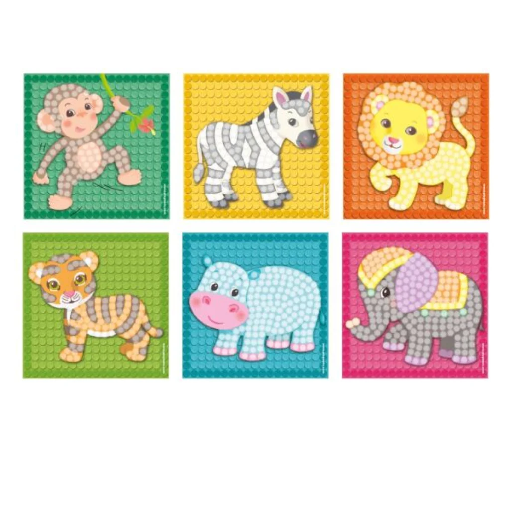Imagine 4: Joc creativ MOSAIC LITTLE ZOO