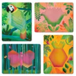 Joc educativ tip mozaic cu forme trapezoidale