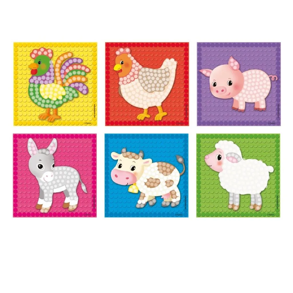 Imagine 2: Set creativ MOSAIC LITTLE FARM – Animale de la ferma