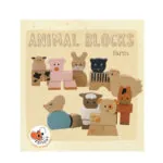 Animale din cuburi de lemn