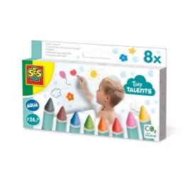 imagine:Creioane colorate pentru baie, 8 bucati, Ses Creative