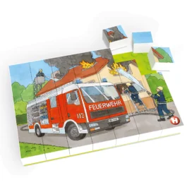 imagine:Puzzle copii,Masina de pompieri, Hubelino (35 piese)