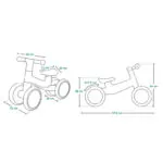 Imagine 17: Bicicleta fara pedale copii Villy cu 4 roti – Lionelo