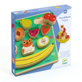 imagine:Puzzle lemn si joc de echilibru, Fructe, Djeco