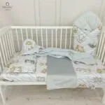 Imagine 2: Cearceaf pentru patut 120X60 cm cu elastic, Safari Natural