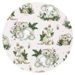 Imagine 2: Cearceaf pentru patut 120X60 cm cu elastic, Baby Animals
