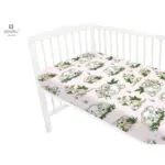 Imagine 1: Cearceaf pentru patut 120X60 cm cu elastic, Baby Animals