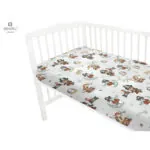 Imagine 1: Cearceaf pentru patut 120X60 cm cu elastic, Pirates Natural