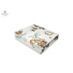 Cearceaf pentru patut 120X60 cm cu elastic, Pirates Natural