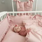 Imagine 5: Cearceaf pentru patut 120X60 cm cu elastic, Colectia Royal, Powder Pink