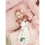Imagine 7: Cearceaf pentru patut 120X60 cm cu elastic, Colectia Royal, Powder Pink