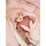 Imagine 8: Cearceaf pentru patut 120X60 cm cu elastic, Colectia Royal, Powder Pink