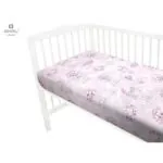 Imagine 1: Cearceaf pentru patut 120X60 cm cu elastic, Design, Awesome Bunnies
