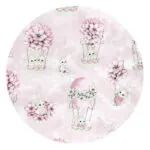 Imagine 2: Cearceaf pentru patut 120X60 cm cu elastic, Design, Awesome Bunnies