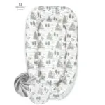 Cosulet bebelus pentru dormit cu doua fete, Forest/Grey, MimiNu 