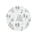 Imagine 3: Cosulet bebelus pentru dormit cu doua fete, Forest/Grey, MimiNu 
