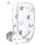 imagine:Cosulet bebelusi pentru dormit cu doua fete, Lulu Rose/Grey, MimiNu