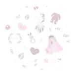 Imagine 1: Set prosop cu gluga si manusa de baie bebelusi,Baby Shower Pink