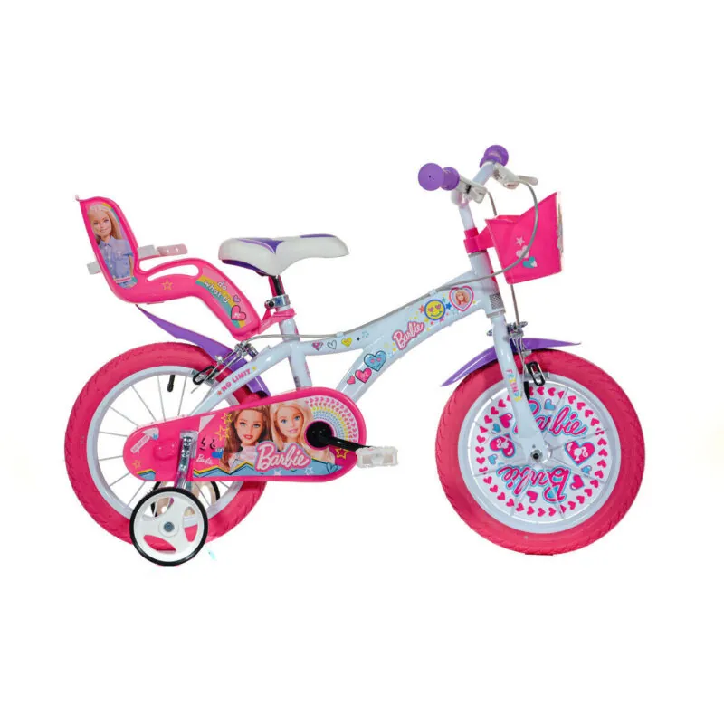 Bicicleta copii 14 Barbie la plimbare DINO BIKES