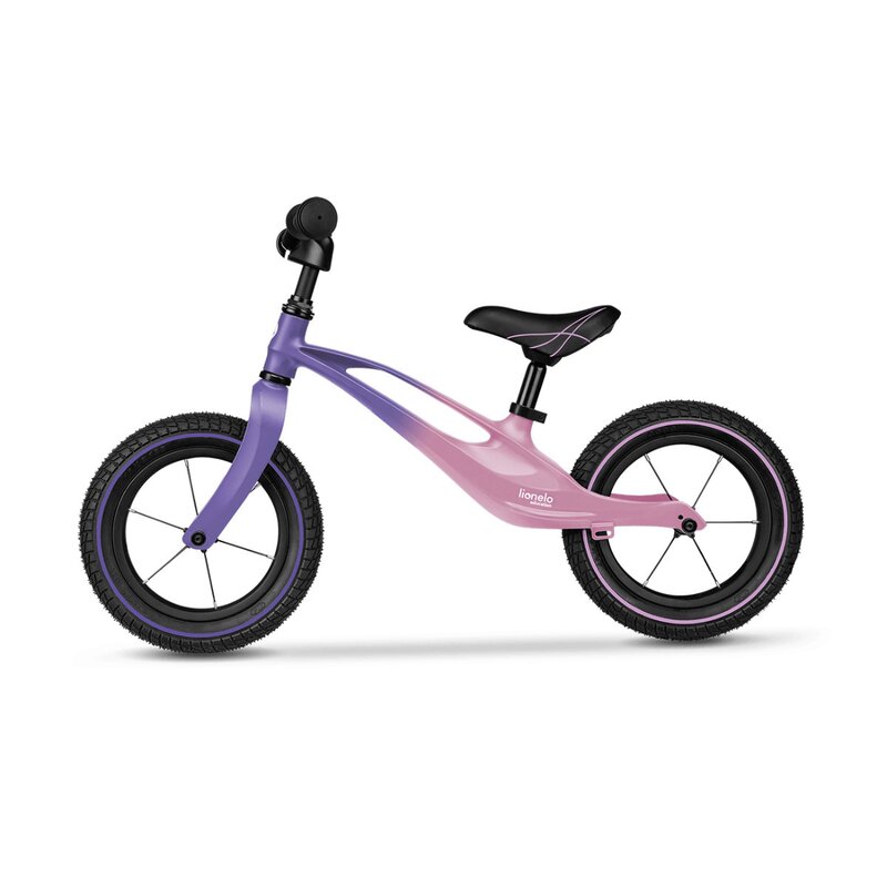 lionelo bicicleta cu roti gonflabile cu cadru din magneziu fara pedale 12 bart air pink violet 2111660 4