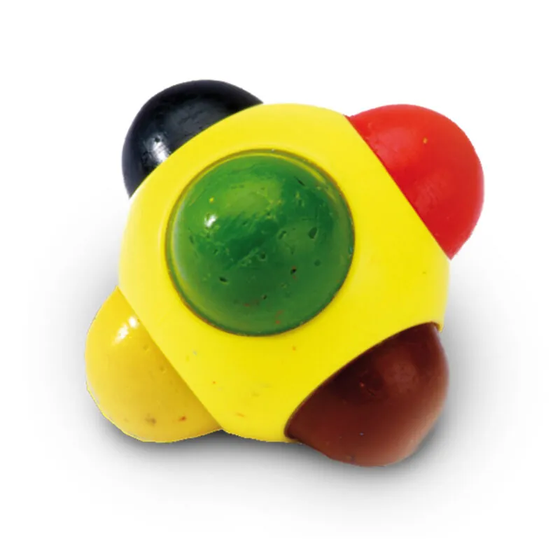 Colorball contine creioane cu capac in 6 culori diferite pe o bila