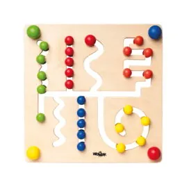 imagine:Joc montessori pentru motricitate fina - Labirint cu bile