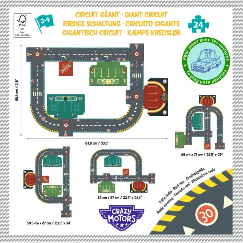 Puzzle gigant Circuit urban Djeco 2