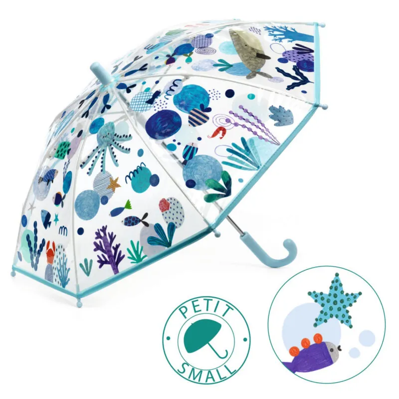 Umbrela pentru copii motive marine Djeco 1