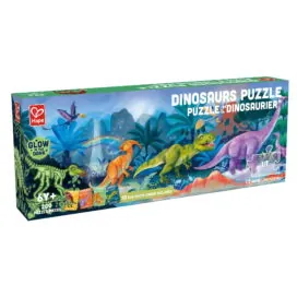 Puzzle pentru copii flourescent cu Dinozauri (200 piese). Da viata fiarelor preistorice preferate ale copilului tau cu acest puzzle cu dinozauri colorat si care straluceste in intuneric! Intinzandu-se pe o lungime de aproape 1