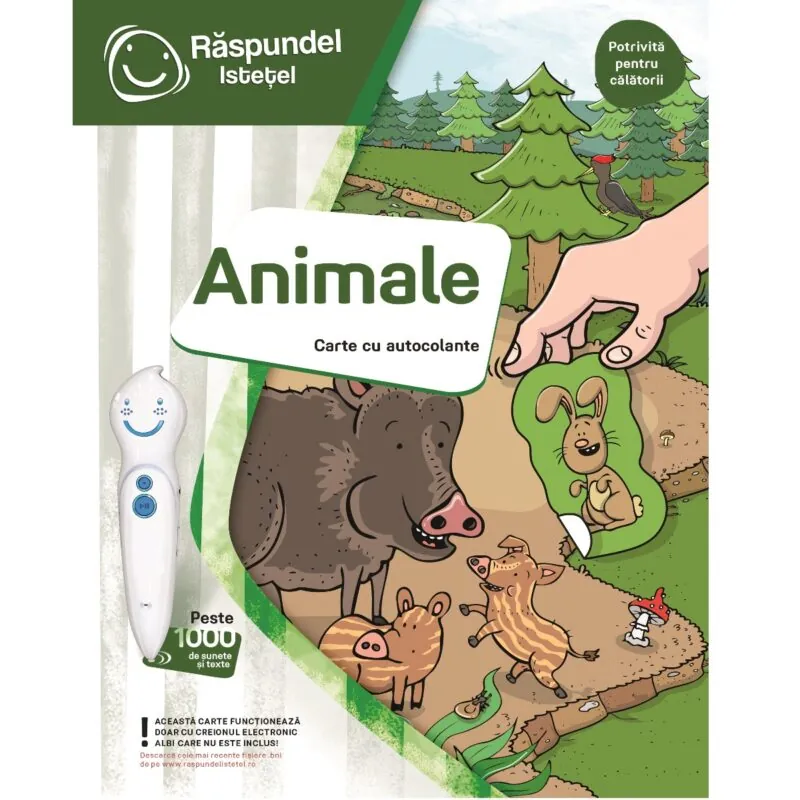 Raspundel Istetel carte cu autocolante Animale 2