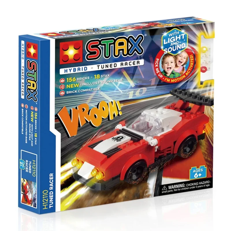 imagine:Masina de jucarie Stax cu set constructie tip lego cu sunete si lumini