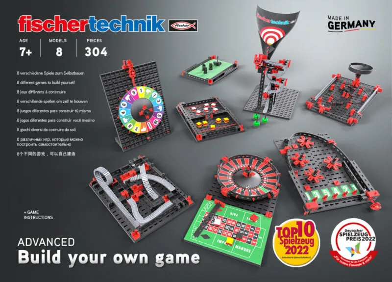 Kit STEM Construieste si joaca 8 jocuri Fischertechnik 3