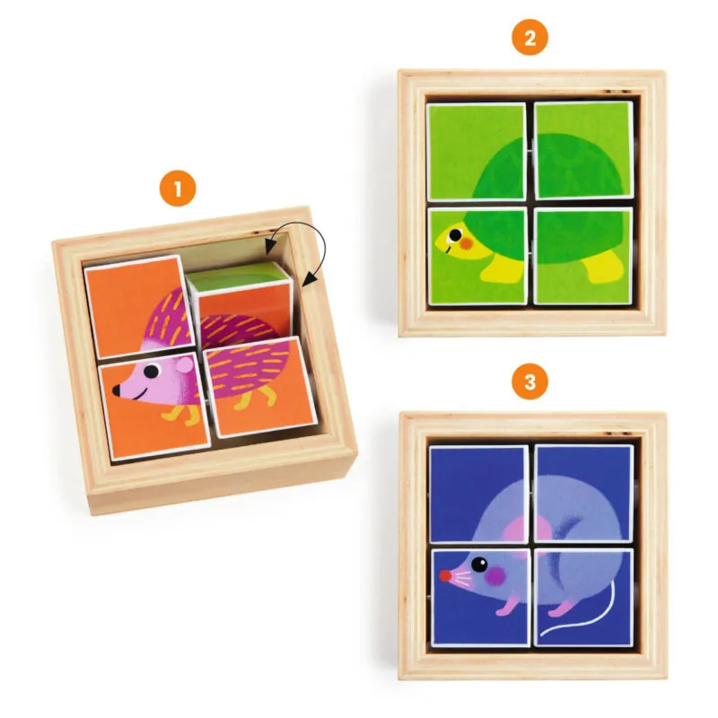 Puzzle forme rotative Tournibist Djeco 1