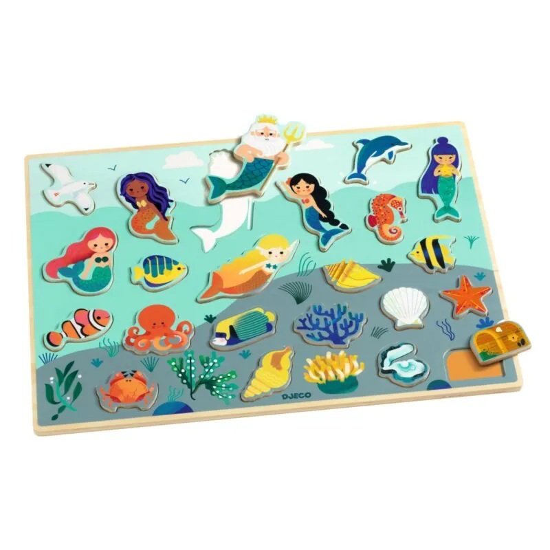 Puzzle lemn ocean Djeco 1