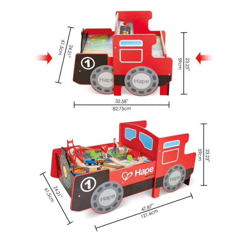 Acest set de joaca vine cu 1 motor push-along