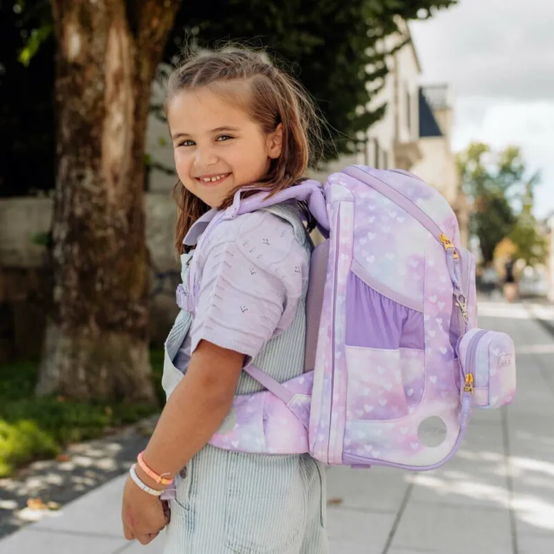 ghiozdan rucsac ergonomic cu perna de aer active air flx unicorn princess purple 181992