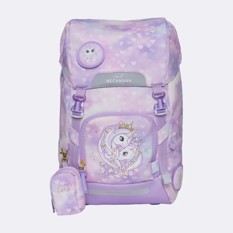 ghiozdan rucsac ergonomic pentru scoala clasic maxi unicorn princess purple 566670