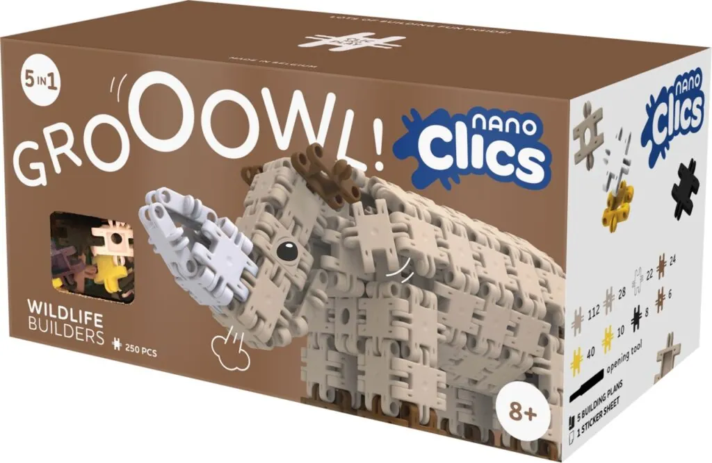 Nano Clics Pentru construit animale salbatice 250 piese