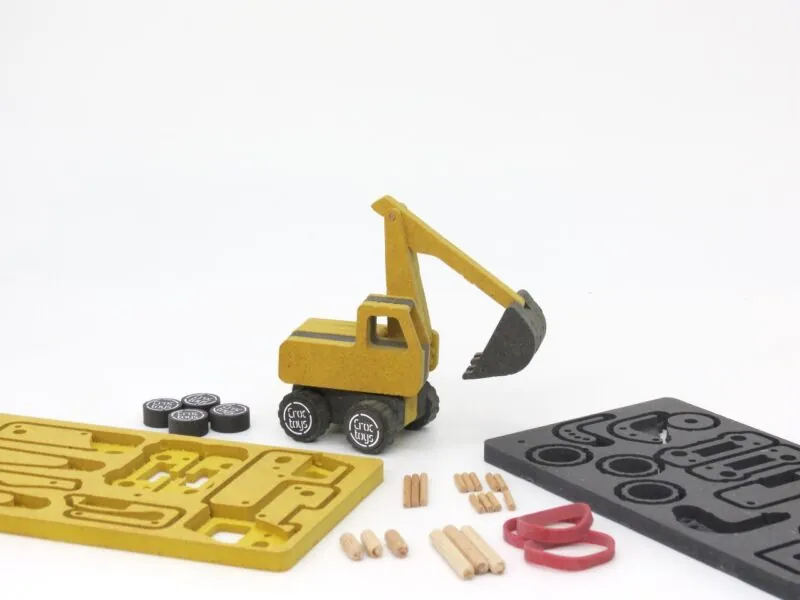 Set de constructie vehicul de santier Excavatorul Frederic Croc toys 1