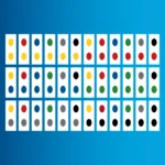 Joc 2 in 1 Potriveste 4 & Domino curcubeu Hubelino (71 piese) - Seturi de constructie Hubelino 2
