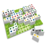 Joc 2 in 1 Potriveste 4 & Domino curcubeu Hubelino (71 piese) - Seturi de constructie Hubelino