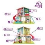 Jucarie - Casuta de papusi cu mobila (8 camere si 9 efecte muzicale) - Jucarii de rol Hape 3