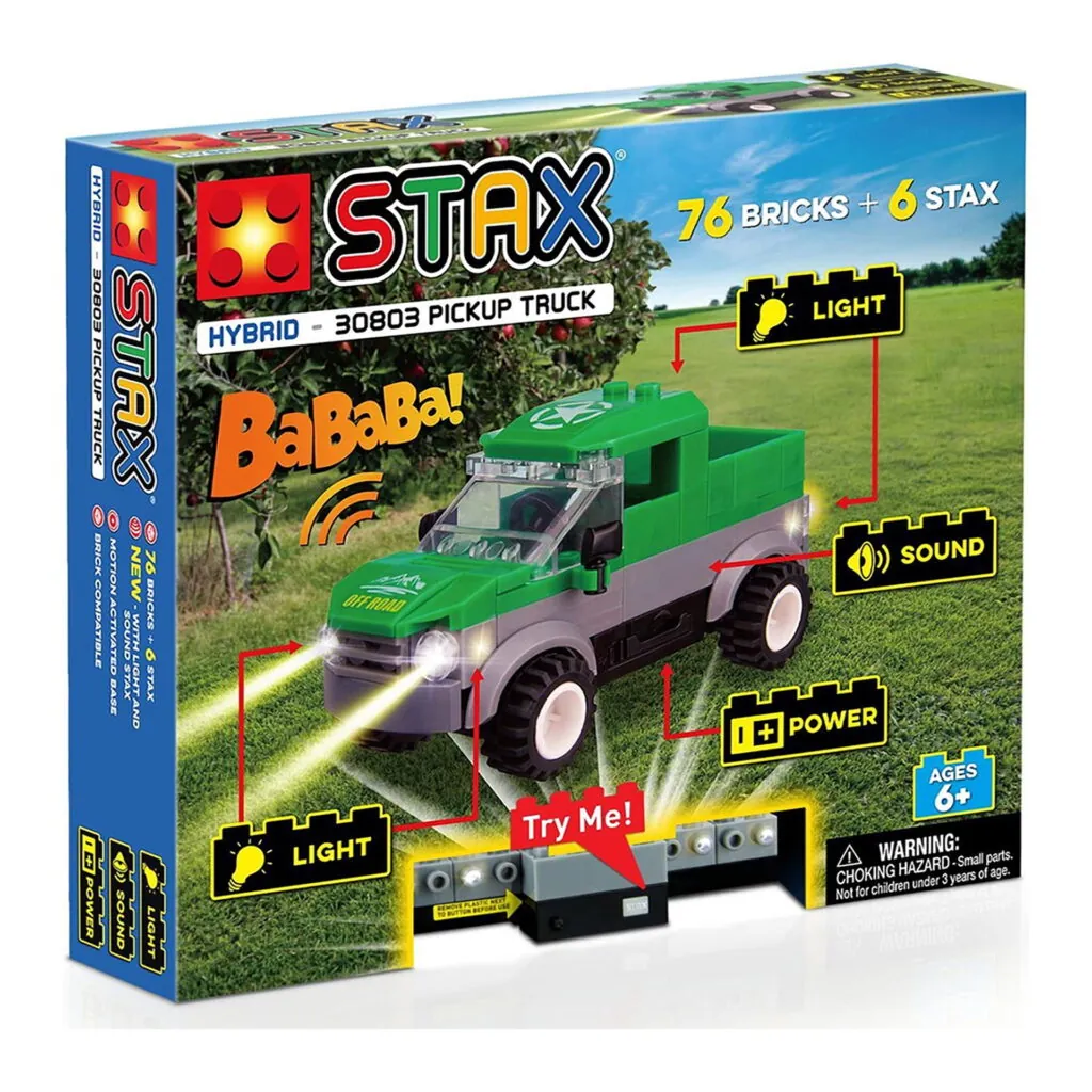 Jucarie - Set de constructie copii cu lumini si sunete Stax - Camion - Seturi de constructie Open Brick Source
