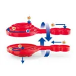 Jucarie copii Quadrilla - circuit cu bile - Super spirala (129 piese) - Seturi de constructie Hape 5