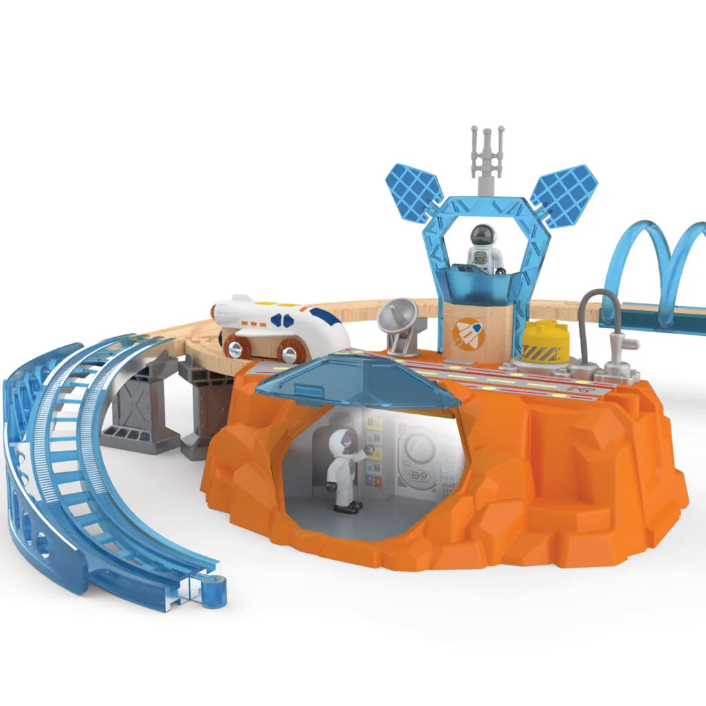Jucarie copii - Set de sine de explorare pe Marte (48 piese) - Jucarii trenuri si accesorii Hape 2